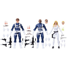 Load image into Gallery viewer, Captain America Marvel Legends Series Dum Dum Dugan, Sharon Carter, and Nick Fury Jr. 6-Inch Action Figure 3-Pack