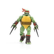 Load image into Gallery viewer, Teenage Mutant Ninja Turtles BST AXN IDW Raphael Action Figure with Metallic Candy Coat GITD Sport Bike