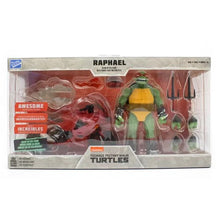 Load image into Gallery viewer, Teenage Mutant Ninja Turtles BST AXN IDW Raphael Action Figure with Metallic Candy Coat GITD Sport Bike