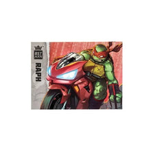 Load image into Gallery viewer, Teenage Mutant Ninja Turtles BST AXN IDW Raphael Action Figure with Metallic Candy Coat GITD Sport Bike