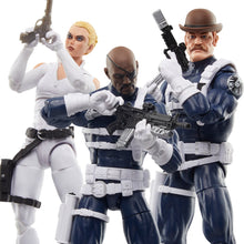 Load image into Gallery viewer, Captain America Marvel Legends Series Dum Dum Dugan, Sharon Carter, and Nick Fury Jr. 6-Inch Action Figure 3-Pack
